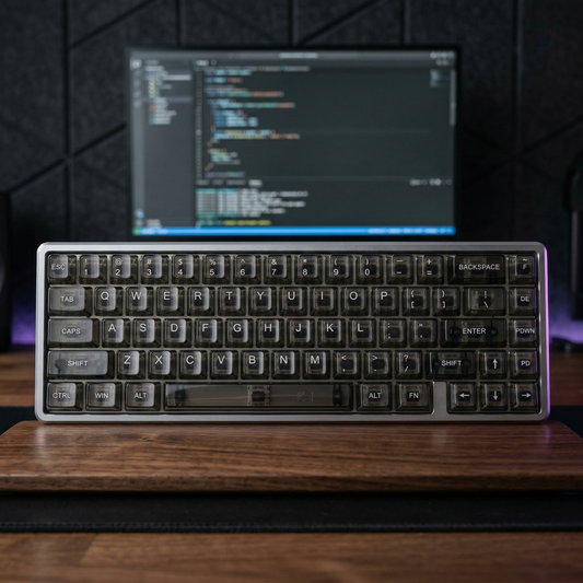 Ainbell Base68 Mechanical Keyboard | Black Mirror DIY Customizable, High Appearance, Hot-Swappable RGB Gaming Keyboard