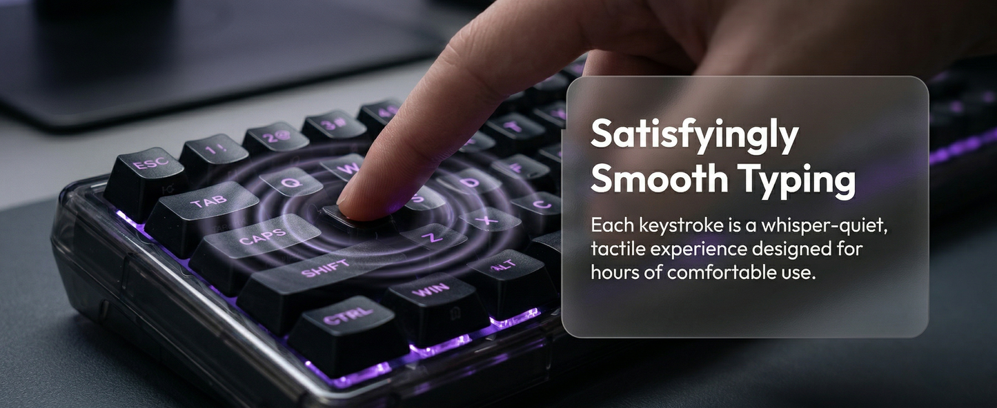 Ainbell Base68 Mechanical Keyboard | Black Mirror DIY Customizable, High Appearance, Hot-Swappable RGB Gaming Keyboard